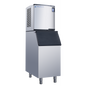 Dukers DIM500A Commercial Ice Machine with 352 lb Storage Bin – 496 lb Daily Production image 1