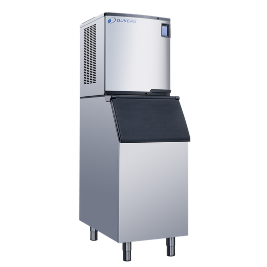 Dukers DIM700A High-Capacity Commercial Ice Machine with 550 lb Storage Bin – 785 lb Daily Production image 1