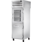 True STA1RPT-1HG/1HS-1S-HC Pass-Thru Combination Half Front/Solid Rear Swing Doors Refrigerator with Hydrocarbon Refrigerant