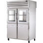 True STG2RPT-2HG/2HS-2G-HC Pass-Thru Combination Half Front/Glass Rear Swing Doors Refrigerator with Hydrocarbon Refrigerant