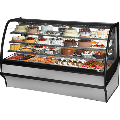 True TDM-DC-48-GE/GE-S-S Curved Glass, Glass End Dry Case with Stainless Exterior and Stainless Interior - view 4