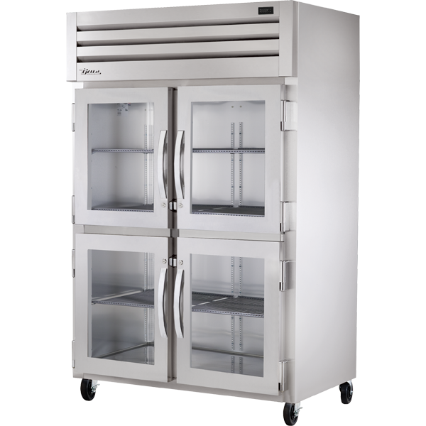 True STR2R-4HG-HC Reach-In Glass Half Swing Door Refrigerator with Hydrocarbon Refrigerant