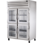 True STR2R-4HG-HC Reach-In Glass Half Swing Door Refrigerator with Hydrocarbon Refrigerant
