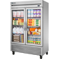 True T-49G-HC~FGD01 Reach-In Glass Swing Door Refrigerator with Hydrocarbon Refrigerant