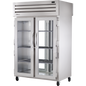 True STR2RPT-2G-2G-HC Pass-Thru Glass Front/Glass Rear Swing Doors Refrigerator with Hydrocarbon Refrigerant