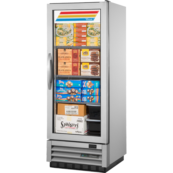 True T-12FG-HC~FGD01 Reach-In Glass Swing Door -10ºF Freezer with Hydrocarbon Refrigerant