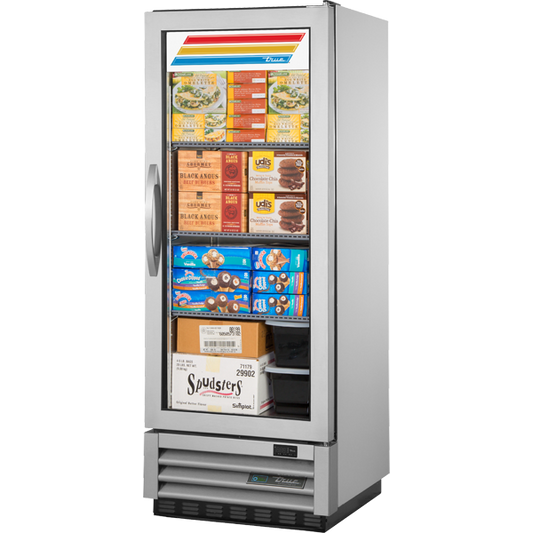 True T-12FG-HC~FGD01 Reach-In Glass Swing Door -10ºF Freezer with Hydrocarbon Refrigerant