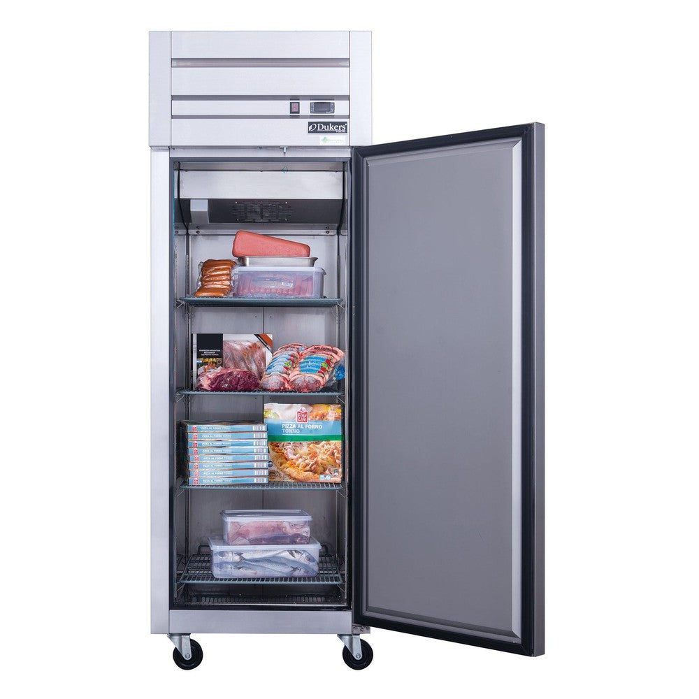 Dukers D28AF Commercial Single Door Top Mount Freezer in Stainless Steel image 3