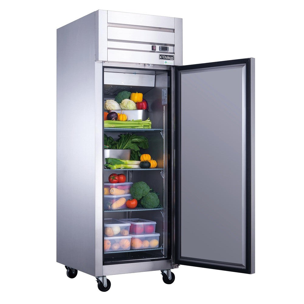 Dukers D28AR Commercial Single Door Top Mount Refrigerator in Stainless Steel image 2