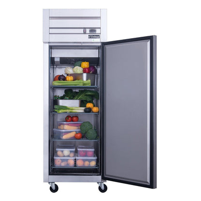 Dukers D28AR Commercial Single Door Top Mount Refrigerator in Stainless Steel image 3