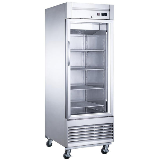 Dukers D28F-GS1 Bottom Mount Glass Single Door Commercial Reach-in Freezer image 1