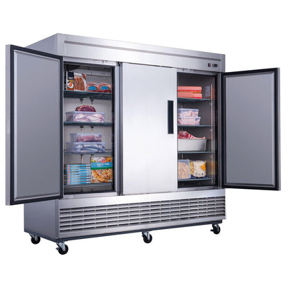 Dukers D83F 3-Door Commercial Freezer in Stainless Steel image 2