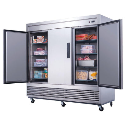 Dukers D83F 3-Door Commercial Freezer in Stainless Steel image 4