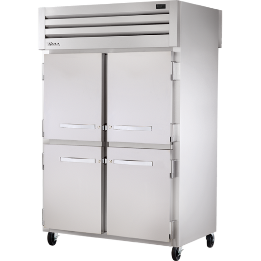 True STG2RPT-4HS-2S-HC Pass-Thru Solid Half Front/Solid Rear Swing Doors Refrigerator with Hydrocarbon Refrigerant