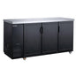 Dukers DBB72-M3 3-Door Bar and Beverage Cooler (Solid Doors) image 1
