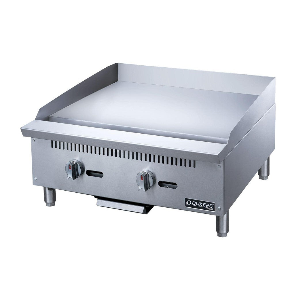 Dukers DCGT24 24 in. Thermostatic Griddle with 2 Burners image 3