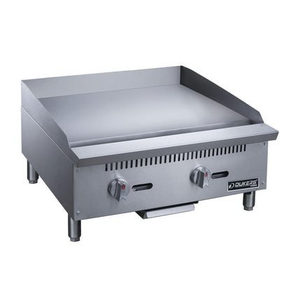Dukers DCGT24 24 in. Thermostatic Griddle with 2 Burners image 1