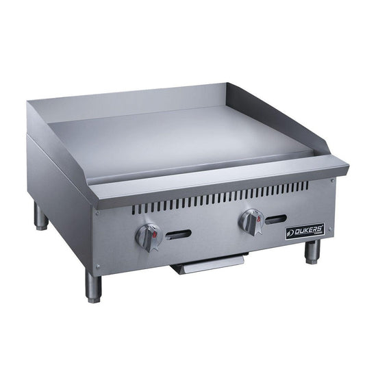 Dukers DCGT24 24 in. Thermostatic Griddle with 2 Burners image 1