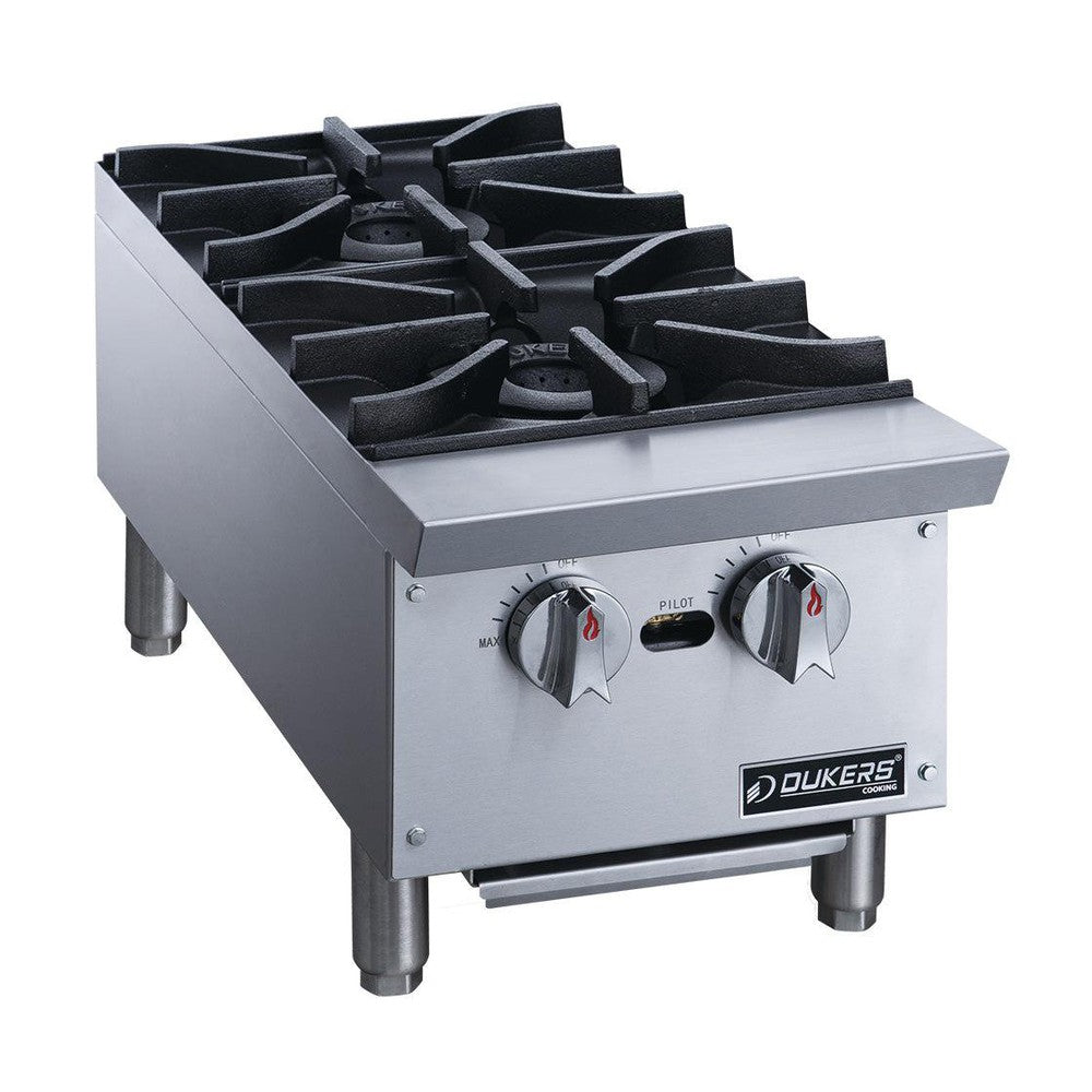 Dukers DCHPB12 Hot Plate with 2 Burners image 3