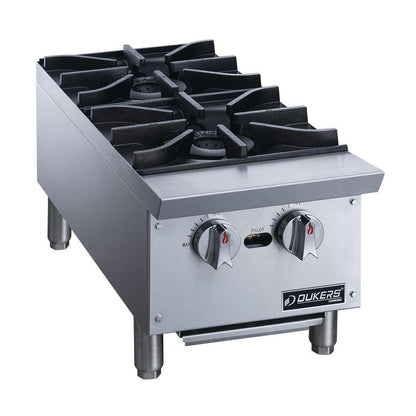 Dukers DCHPB12 Hot Plate with 2 Burners image 3