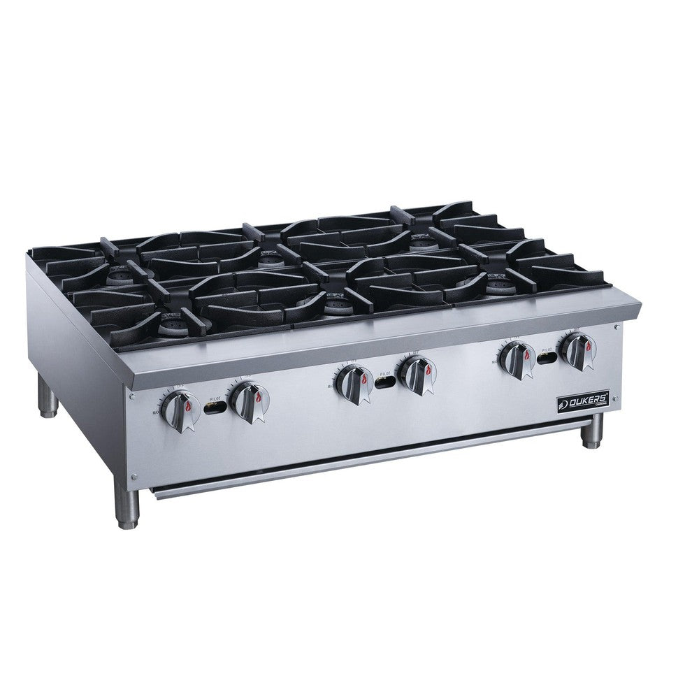 Dukers DCHPB36 Hot Plate with 6 Burners image 3