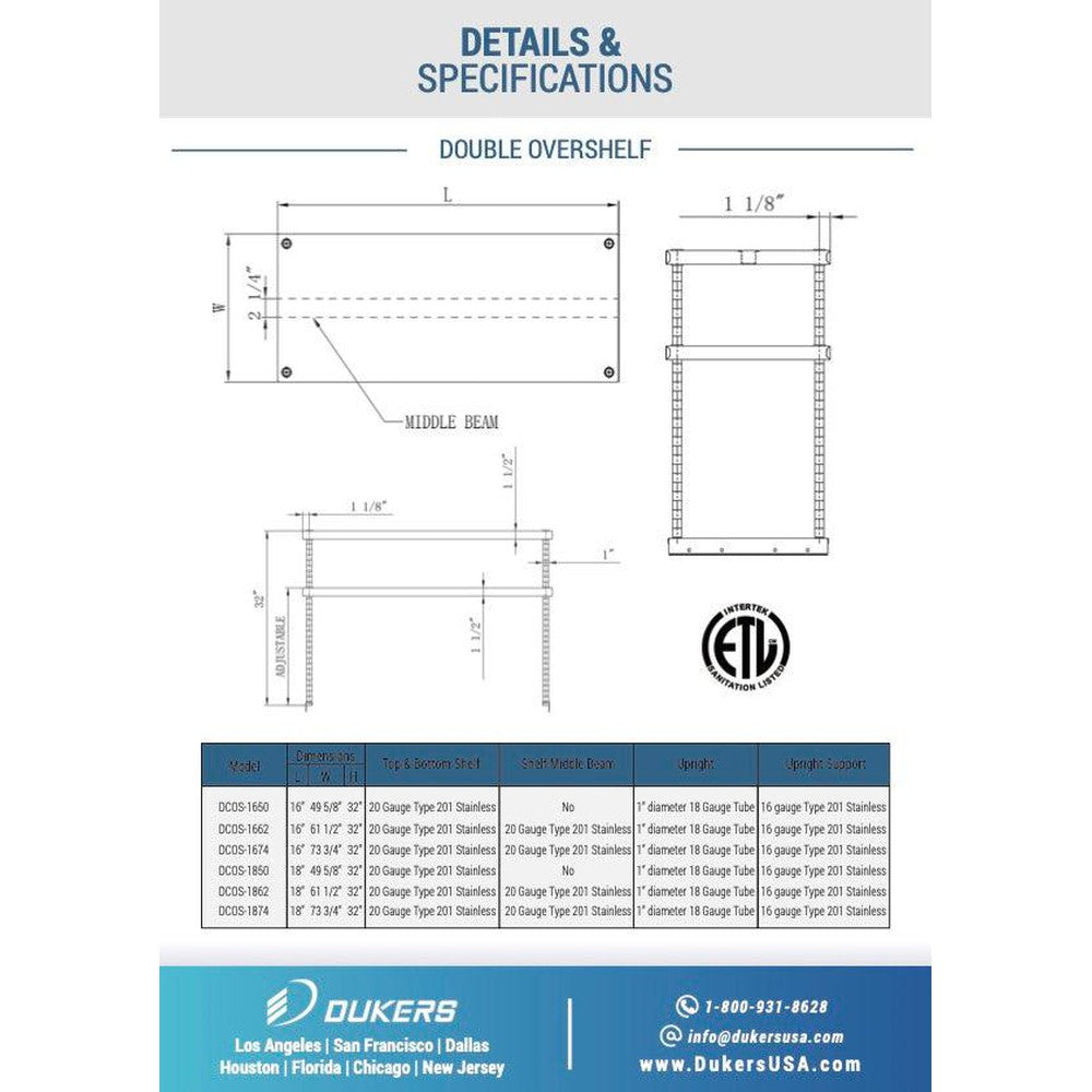 Dukers Double Overshelf image 9