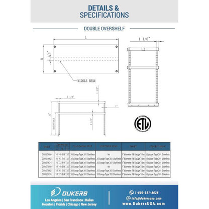 Dukers Double Overshelf image 9