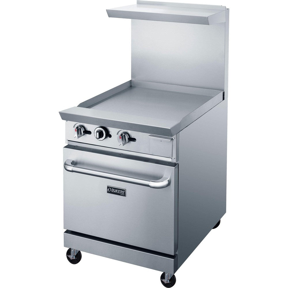 Dukers DCR24-GM 24" Gas Range with 24" Griddle image 3