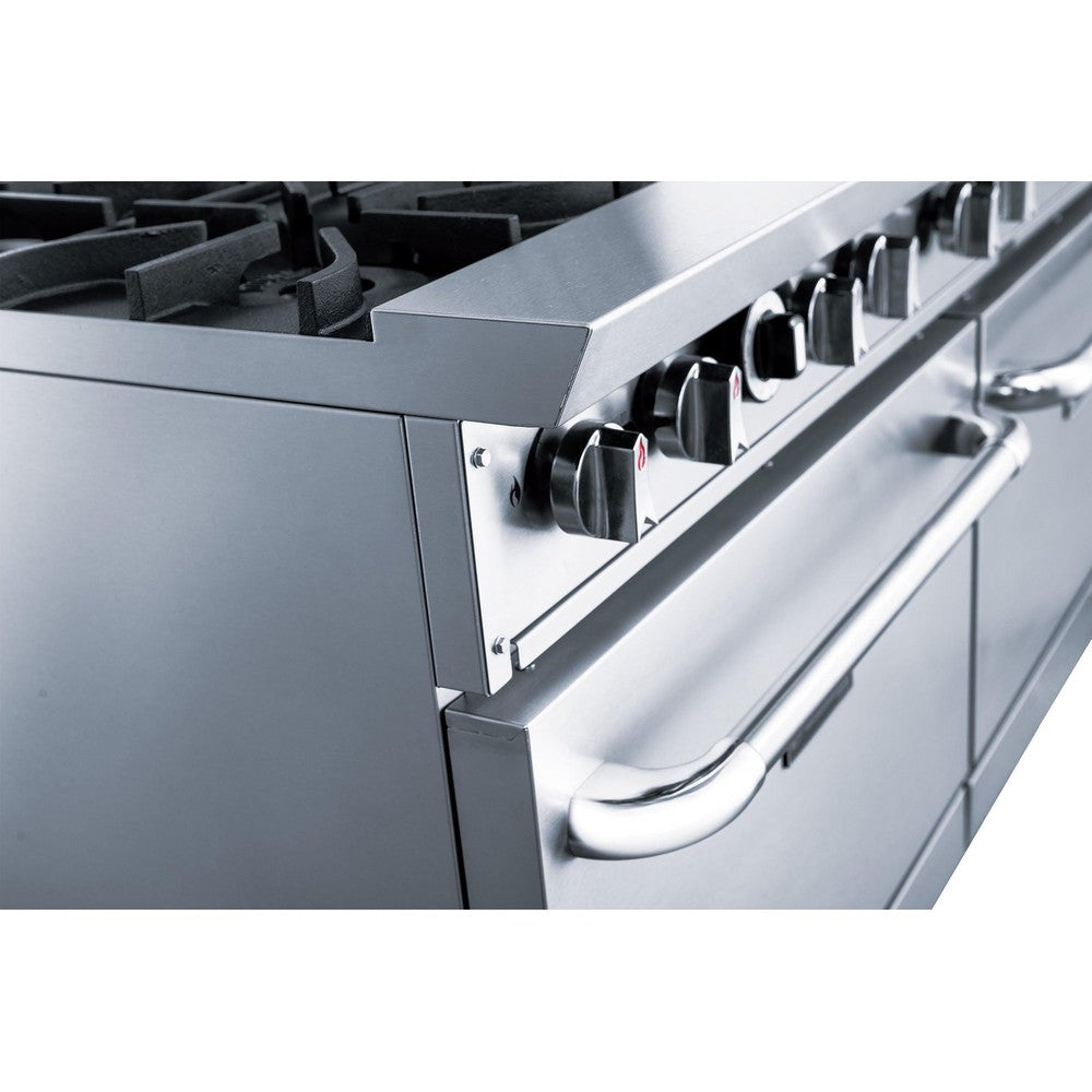 Dukers DCR60-10B 60" Gas Range with Ten (10) Open Burners image 6
