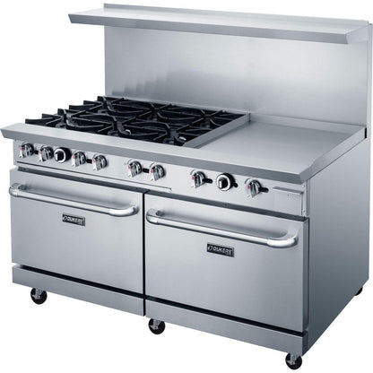 Dukers DCR60-6B24GM 60" Gas Range with Six (6) Open Burners & 24" Griddle image 3