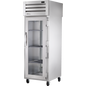 True STA1RPT-1G-1S-HC Pass-Thru Glass Front/Solid Rear Swing Doors Refrigerator with Hydrocarbon Refrigerant