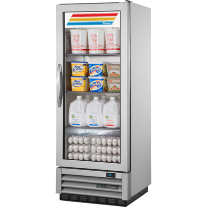 True T-12G-HC~FGD01 Reach-In Glass Swing Door Refrigerator with Hydrocarbon Refrigerant