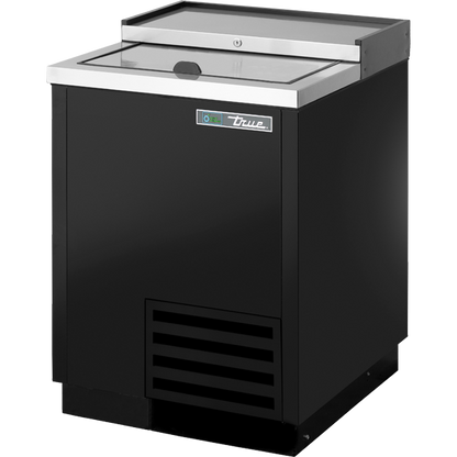 True TD-24-7-HC Solid Slide Lid Deep Well Horizontal Bottle Cooler with Hydrocarbon Refrigerant