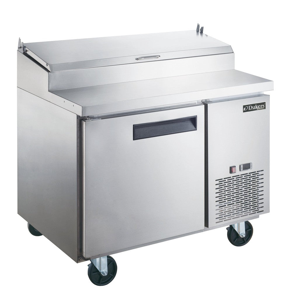 Dukers DPP44-6-S1 Commercial Single Door Pizza Prep Table Refrigerator image 1