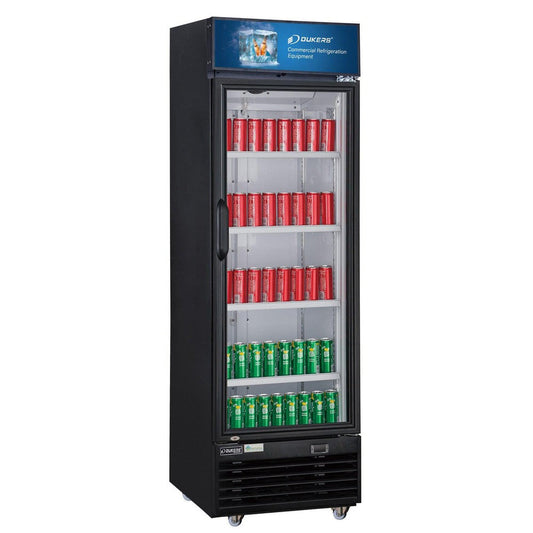 Dukers LG-430 Commercial Single Swing Door Glass Merchandiser Refrigerator image 1