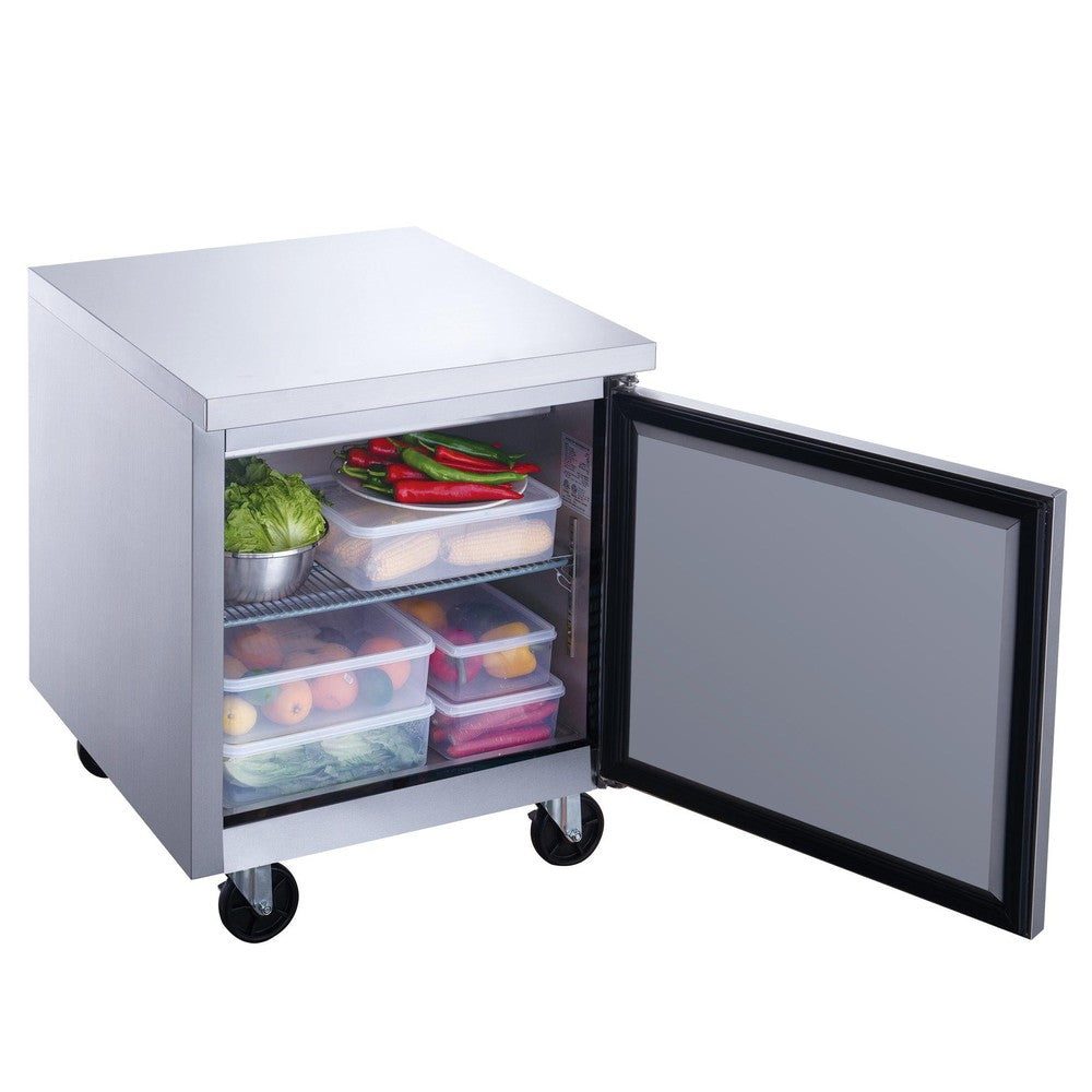 Dukers DUC29F Single Door Undercounter Freezer in Stainless Steel image 2