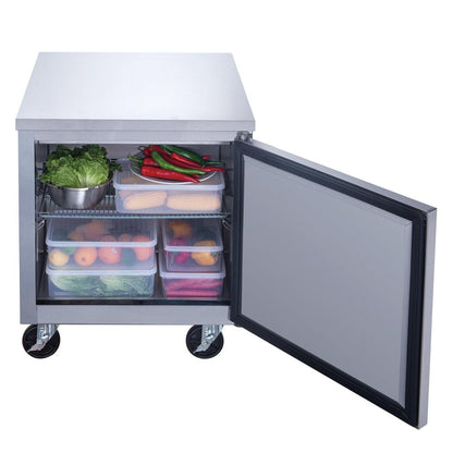 Dukers DUC29R Single Door Undercounter Refrigerator in Stainless Steel image 3