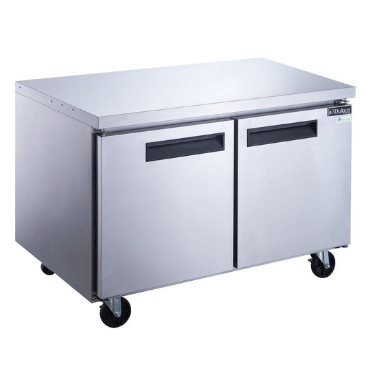 Dukers DUC60R 2-Door Undercounter Commercial Refrigerator in Stainless Steel image 1