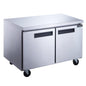 Dukers DUC48F 2-Door Undercounter Freezer in Stainless Steel image 1