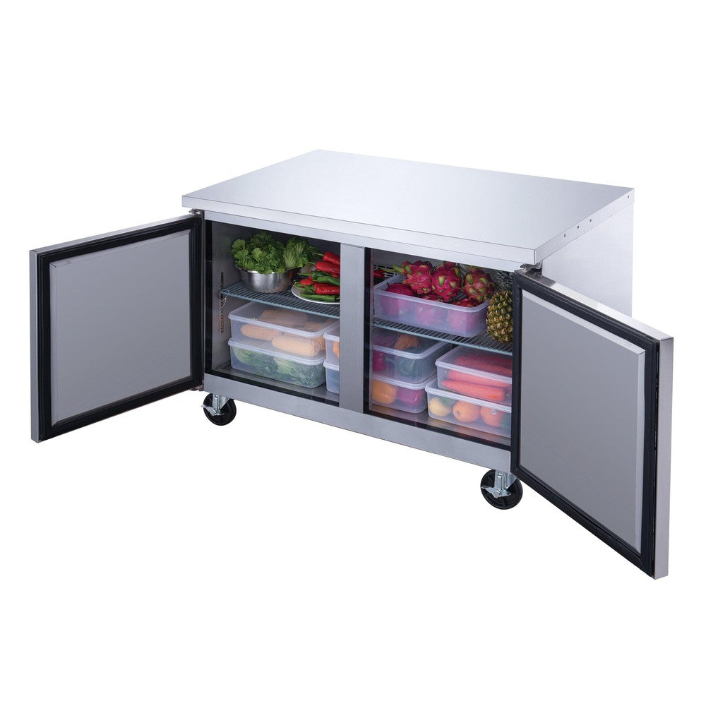 Dukers DUC60R 2-Door Undercounter Commercial Refrigerator in Stainless Steel image 4