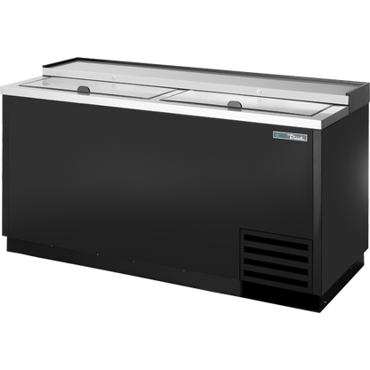 True TD-65-24-HC Solid Slide Lid Deep Well Horizontal Bottle Cooler with Hydrocarbon Refrigerant