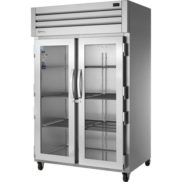 True STG2R-2G-HC Reach-In Glass Swing Door Refrigerator with Hydrocarbon Refrigerant