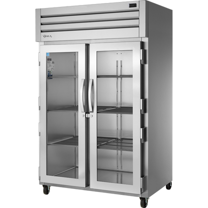 True STG2R-2G-HC Reach-In Glass Swing Door Refrigerator with Hydrocarbon Refrigerant