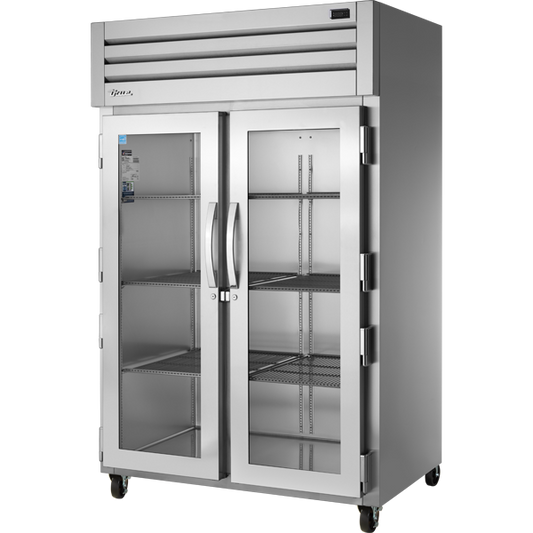 True STG2R-2G-HC Reach-In Glass Swing Door Refrigerator with Hydrocarbon Refrigerant