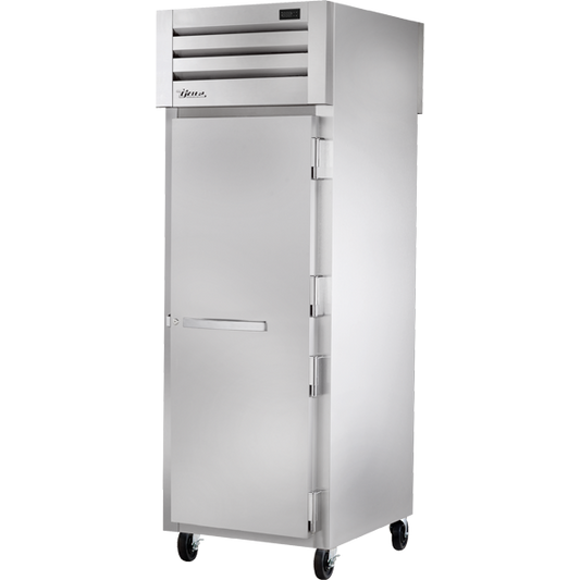 True STA1RPT-1S-1G-HC Pass-Thru Solid Front/Glass Rear Swing Doors Refrigerator with Hydrocarbon Refrigerant