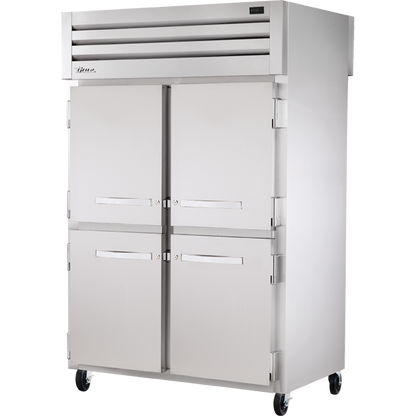 True STR2RPT-4HS-2G-HC Pass-Thru Solid Half Front/Glass Rear Swing Doors Refrigerator with Hydrocarbon Refrigerant