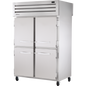 True STR2RPT-4HS-2G-HC Pass-Thru Solid Half Front/Glass Rear Swing Doors Refrigerator with Hydrocarbon Refrigerant