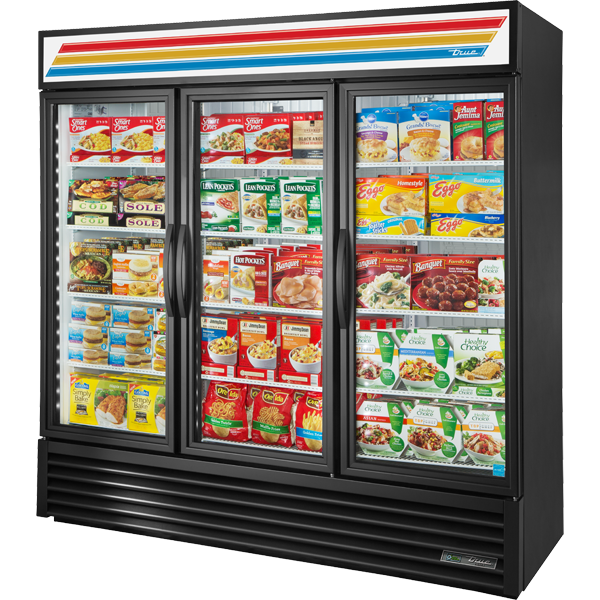 True CVM-27-HC~EGC01 Swing Door Curved Edge Refrigerator with Hydrocarbon Refrigerant - view 4