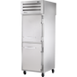 True STR1RPT-2HS-1S-HC Pass-Thru Solid Half Front/Solid Rear Swing Doors Refrigerator with Hydrocarbon Refrigerant