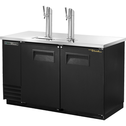 True TDD-2-HC Solid Swing Door Direct Draw Beer Dispenser with Hydrocarbon Refrigerant